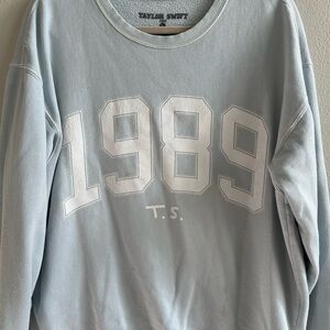 Taylor Swift Light Blue 1989 Crew Neck Sweater